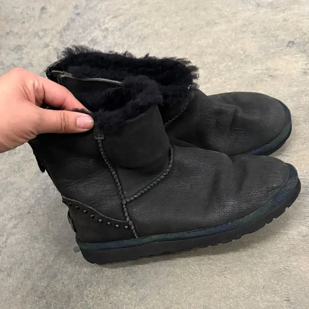 UGG Black Shearling Winter Boots